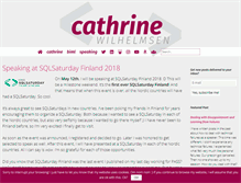 Tablet Screenshot of cathrinewilhelmsen.net